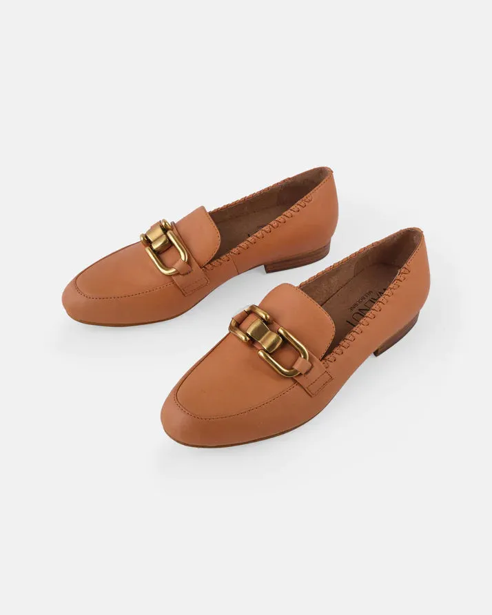 WALNUT MELBOURNE THEA LEATHER LOAFER