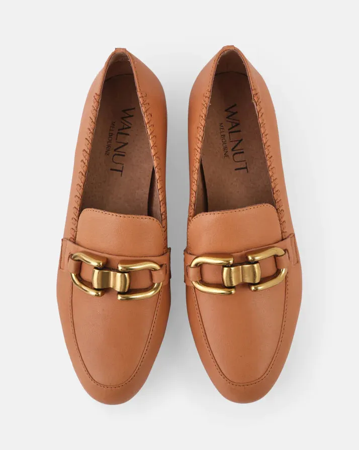 WALNUT MELBOURNE THEA LEATHER LOAFER