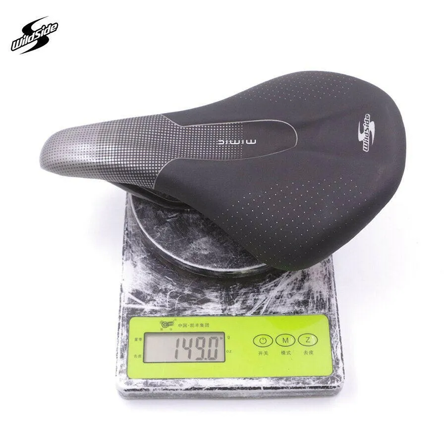 Wildside Ultralight Bicycle Full Carbon Saddle MTB Road Bike vtt racing seat Wave Saddle Super Light Leather Cushions 143 155mm