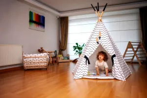 XL Teepee Tent and Baby Play Mat Set