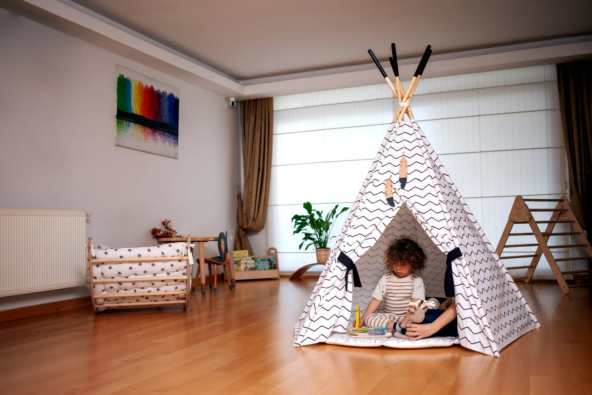 XL Teepee Tent and Baby Play Mat Set