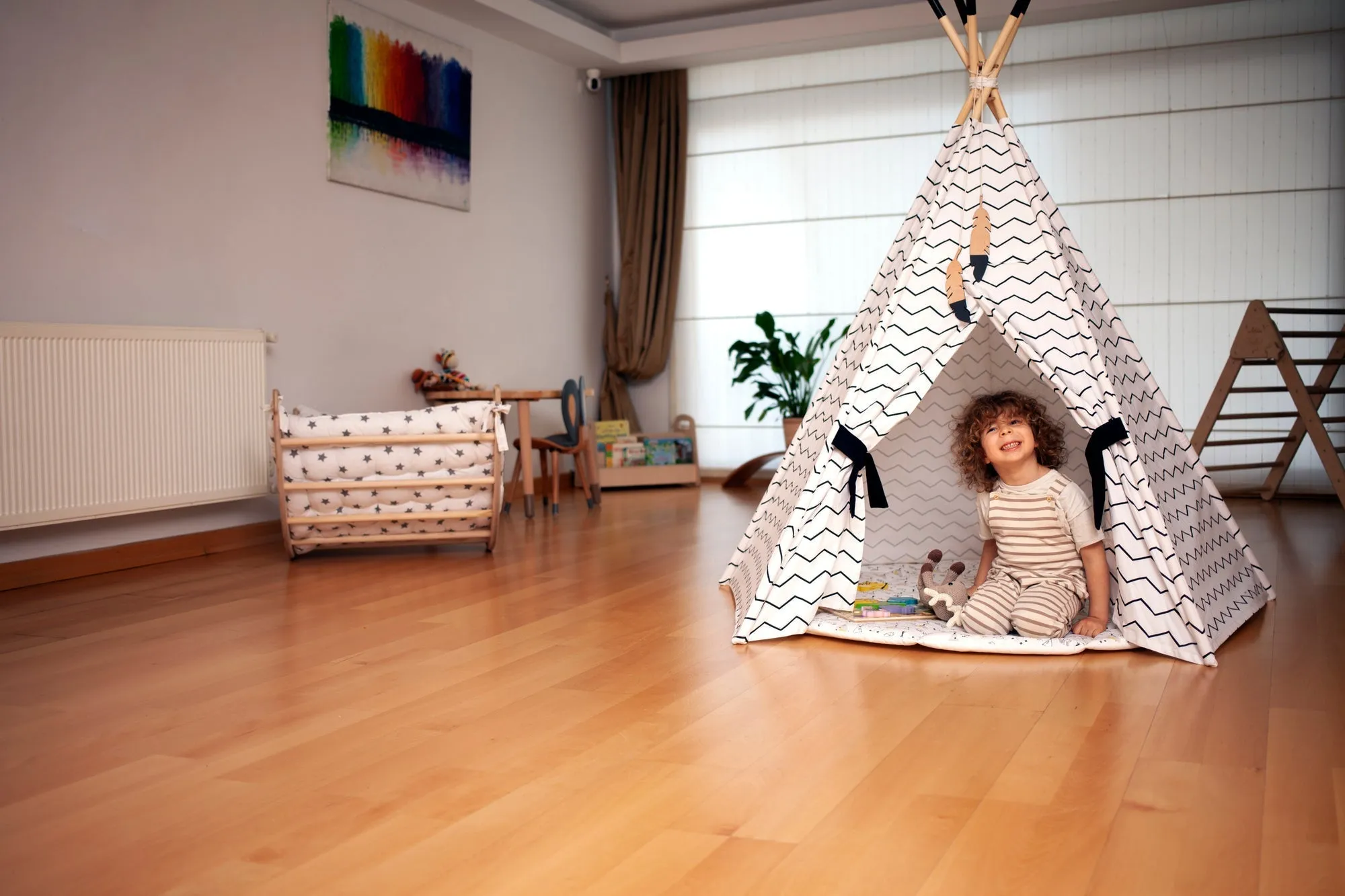 XL Teepee Tent and Baby Play Mat Set