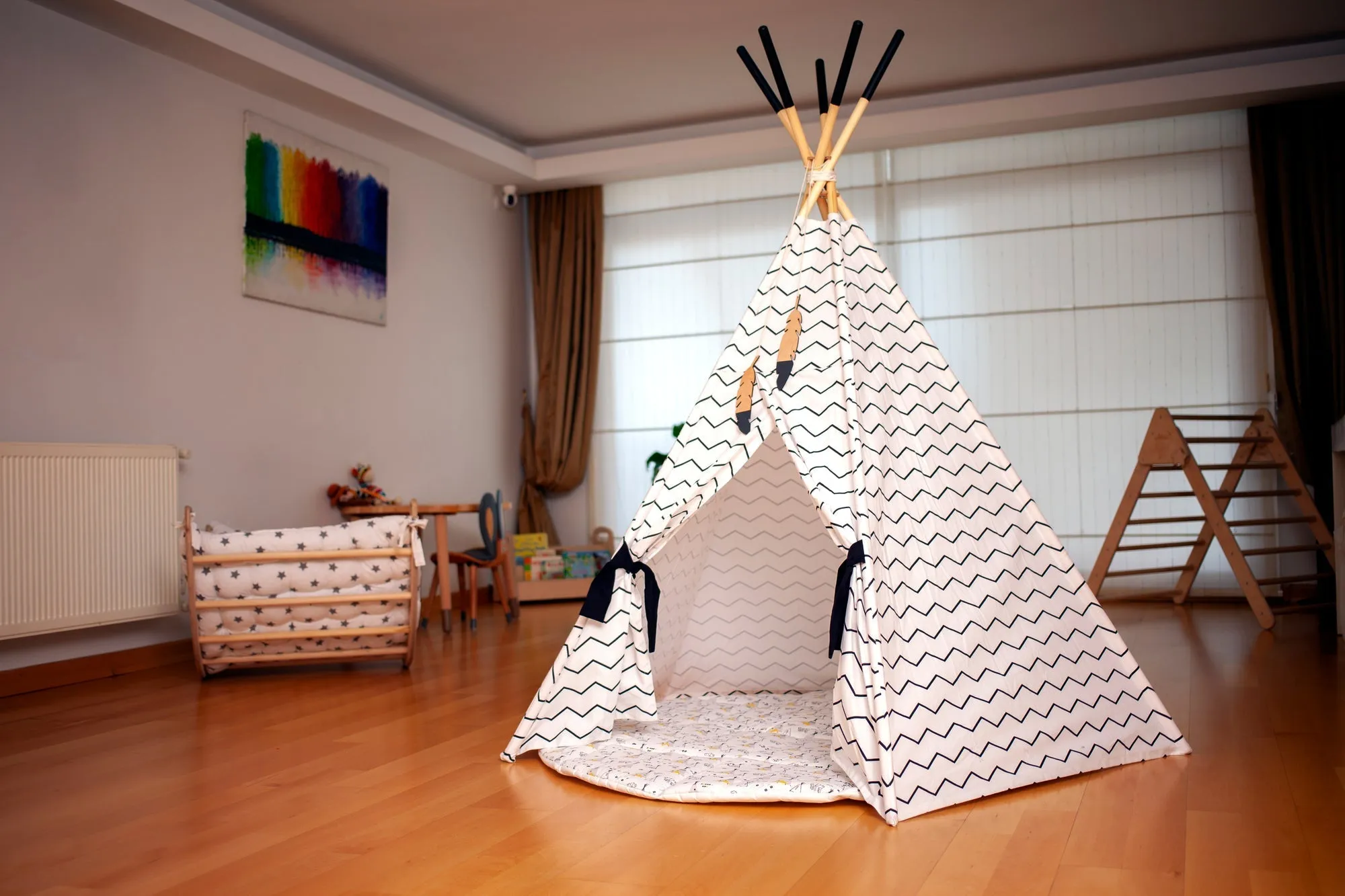 XL Teepee Tent and Baby Play Mat Set